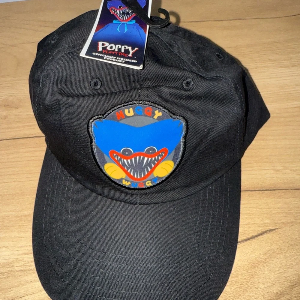 Poppy Playtime Huggy Wuggy Culturefly Official‎ Baseball Cap Hat Black Logo NEW
